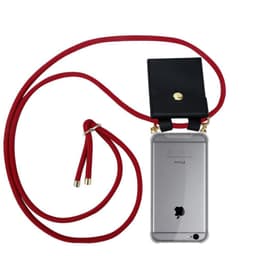 iPhone 6 PLUS / 6S PLUS Deksel med Halskjede (rød)