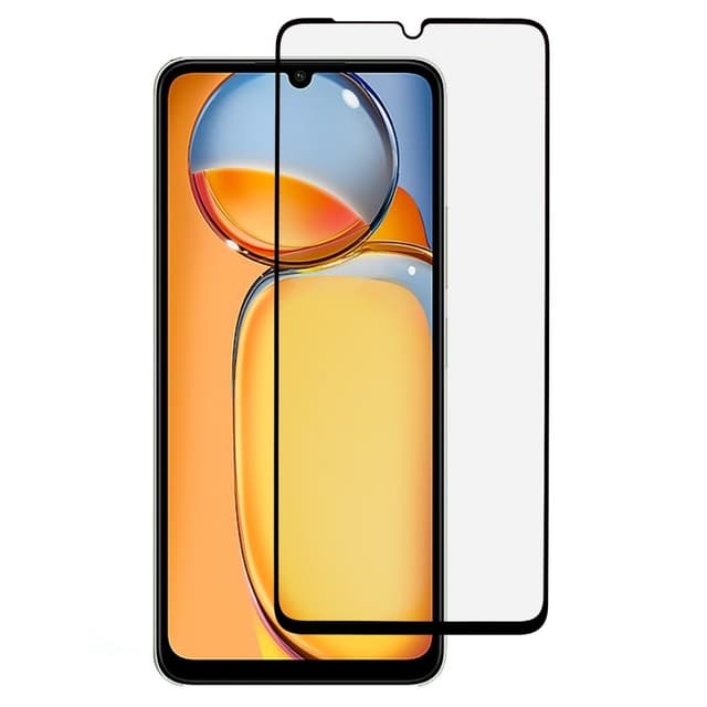 SKALO Xiaomi Redmi 13C 4G Heltäckande Skärmskydd Härdat Glas - Svart
