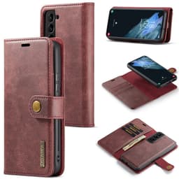 DG MING Samsung S24 2-i-1 Magnet Plånboksfodral - Röd