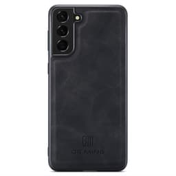 DG.MING Samsung S24 Premium PU-Läder Hybrid Skal - Svart
