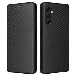 SKALO Samsung A05s 4G Carbon Fiber Pungetui - Sort