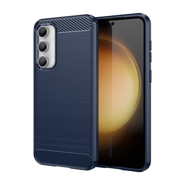 SKALO Samsung S23 FE Armor Carbon Stødsikker TPU-cover - Blå