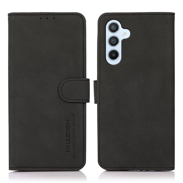 SKALO Samsung S24 KHAZNEH Lompakkokotelo PU-nahasta - Musta