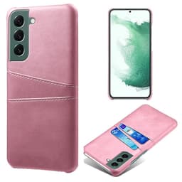SKALO Samsung S24 PU-nahkainen Suojakuori Lompakolla - Ruusukulta