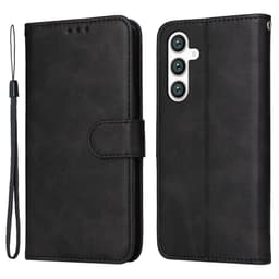 SKALO Samsung S23 FE PU-læder Pungetui - Sort