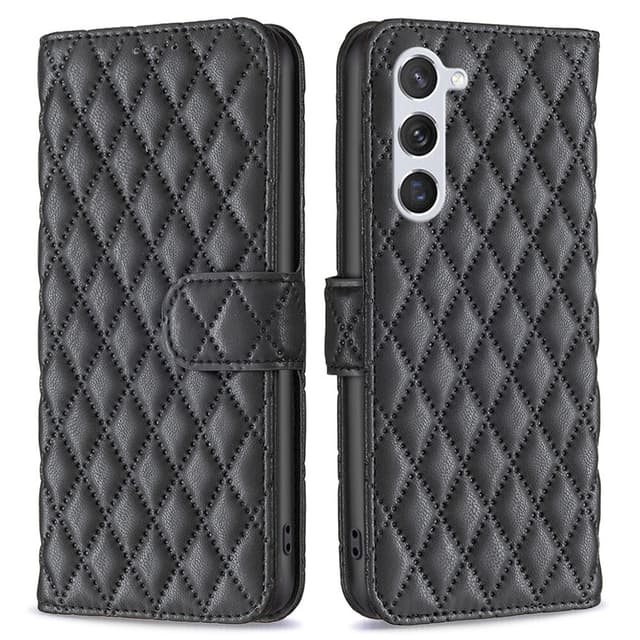 SKALO Samsung S24 BINFEN COLOR Tikattu Lompakko - Musta