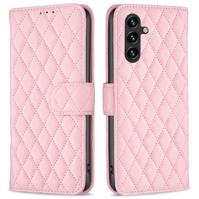 SKALO Samsung A05s 4G BINFEN COLOR Tikattu Lompakko - Pinkki