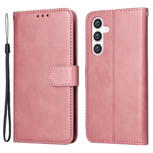 SKALO Samsung S23 FE PU-læder Pungetui - Pink