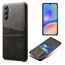 SKALO Samsung A05s 4G PU-nahkainen Korttikotelo - Musta