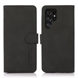 SKALO Samsung S24 Ultra KHAZNEH Pungetui i PU-læder - Sort