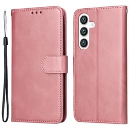 SKALO Samsung S24 PU-nahkainen Lompakkokotelo - Pinkki