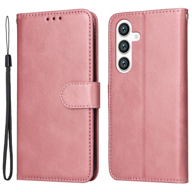 SKALO Samsung S24 PU-nahkainen Lompakkokotelo - Pinkki