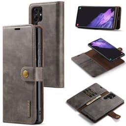DG MING Samsung S24 Ultra 2-i-1 Magnet Plånboksfodral - Grå
