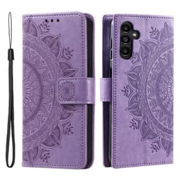 SKALO Samsung S23 FE Mandala lompakkokotelo - Violetti