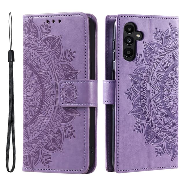 SKALO Samsung S23 FE Mandala lompakkokotelo - Violetti