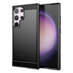 SKALO Samsung S24 Ultra Armor Carbon Stöttåligt TPU-skal - Svart