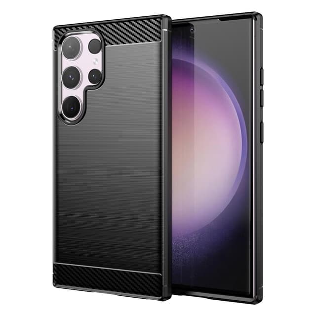 SKALO Samsung S24 Ultra Armor Carbon Stöttåligt TPU-skal - Svart