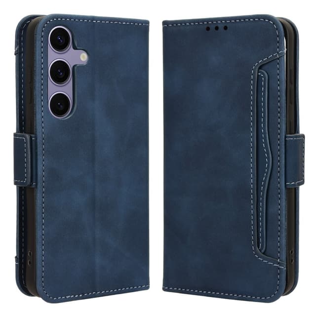 SKALO Samsung S24 6-lokeroa Lompakkokotelo - Sininen