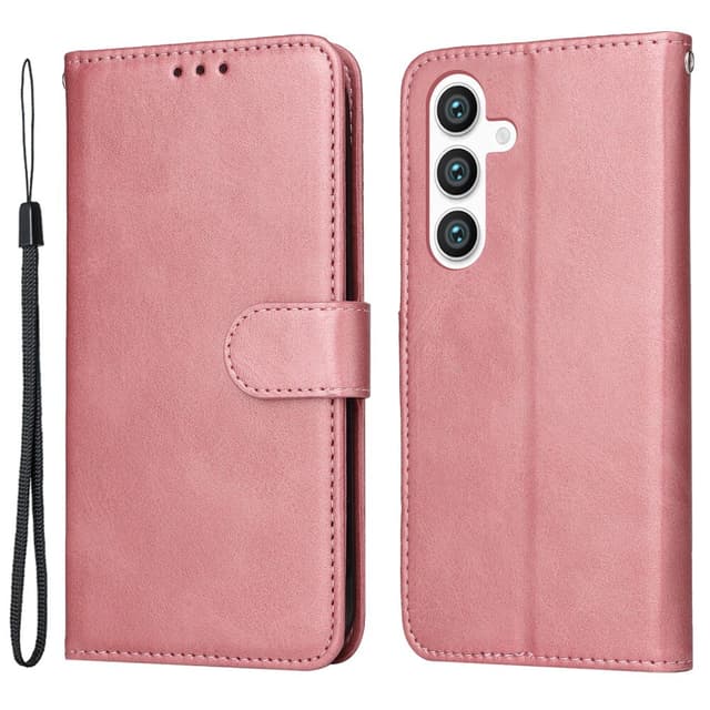 SKALO Samsung S24+ PU-nahkainen Lompakkokotelo - Pinkki
