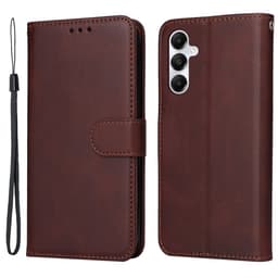 SKALO Samsung A05s 4G PU-Läder Plånboksfodral - Brun