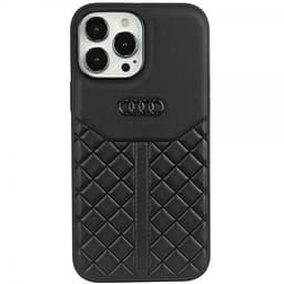 Audi iPhone 13/iPhone 13 Pro Skal Genuine Leather Case Svart
