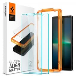 Spigen Sony Xperia 5 V Skjermbeskytter GLAS.tR ALIGNmaster 2-pakning