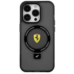 Ferrari iPhone 15 Skal Ring Stand MagSafe Svart