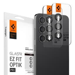 Spigen Samsung Galaxy S24 Plus Kameralinsskydd GLAS.tR EZ Fit Optik Pro 2-pack Svart