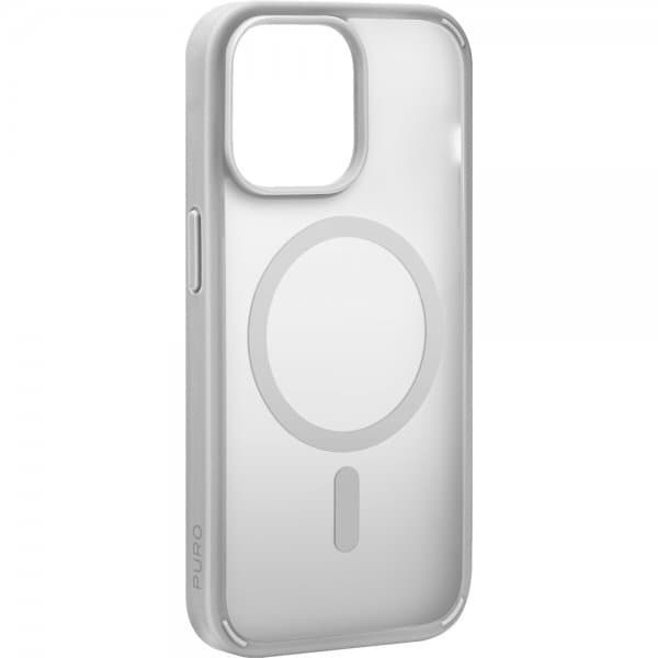 Puro iPhone 15 Pro Max Skal Gradient MagSafe Silver