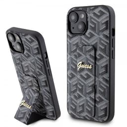 Guess iPhone 15 Skal G Cube Grip Stand Svart