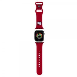 Hello Kitty Apple Watch 38/40/41mm Armbånd Liquid Silicone Rød
