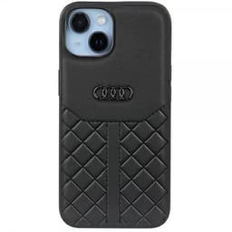 Audi iPhone 14 Cover Genuine Leather Case Sort