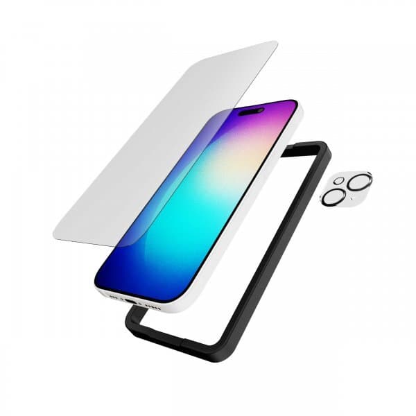 Tech21 iPhone 15 Skärmskydd och Kameralinsskydd Impact Glass Set