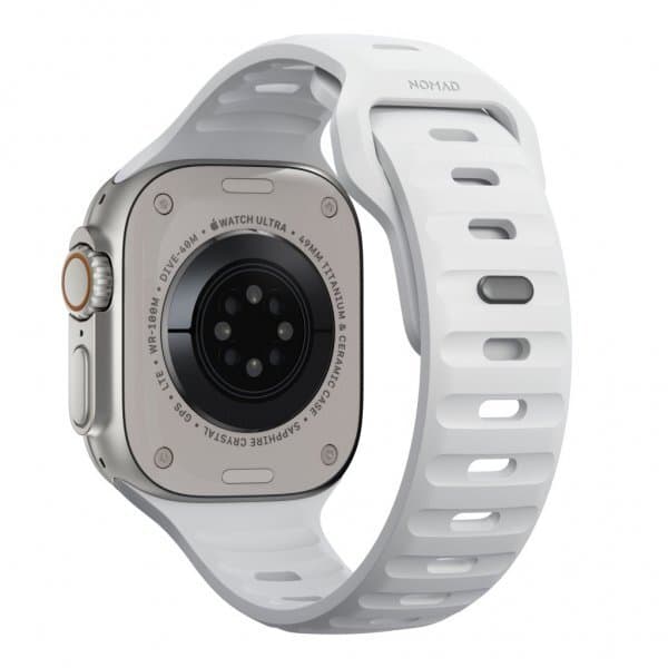 NOMAD Apple Watch 42/44/45mm/Apple Watch Ultra Armband Sport Band Vit