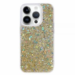 Nordic Covers iPhone 15 Pro Max Skal Sparkle Series Citrine Gold