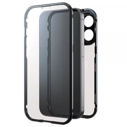 Black Rock iPhone 15 Pro Cover 360 Glass Transparent Sort