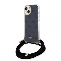 Guess iPhone 15 Kuori Crossbody Cord Musta