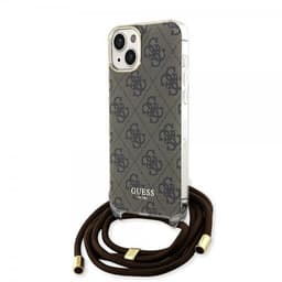 Guess iPhone 15 Deksel Crossbody Cord Brun