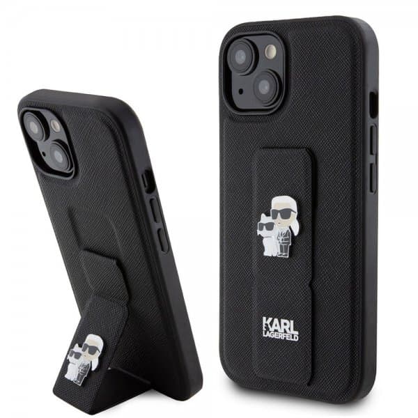 Karl Lagerfeld iPhone 15 Skal Grip Stand Function