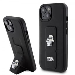 Karl Lagerfeld iPhone 15 Skal Grip Stand Function Svart