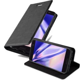 HTC ONE M10 Suojakuori Lompakkokotelo (Musta)