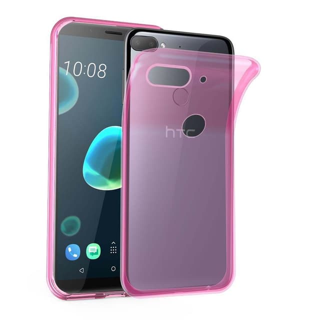 Cadorabo Custodia Rigida Per HTC Desire 12 Plus - Effetto Metallizzato Argento - Cover Sottile Antiurto - 2