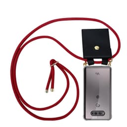 LG V20 Deksel med Halskjede (rød)