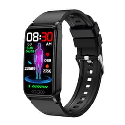 INF TK71 Pro Activity rannekoru, jossa syke, verensokeri, unimittari, IP68 Musta