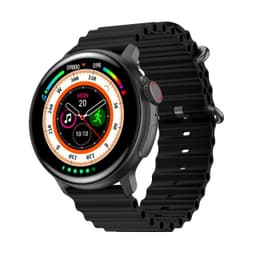 IP67 Vattentät 1,47"" HD Touch Screen Smart Watch Svart