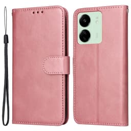SKALO Xiaomi Redmi 13C 4G PU-Läder Plånboksfodral - Rosa