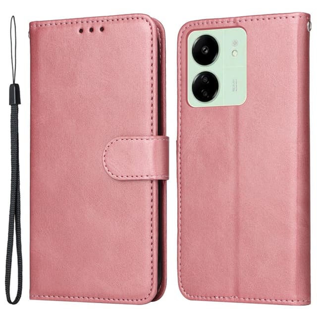 SKALO Xiaomi Redmi 13C 4G PU-Läder Plånboksfodral - Rosa