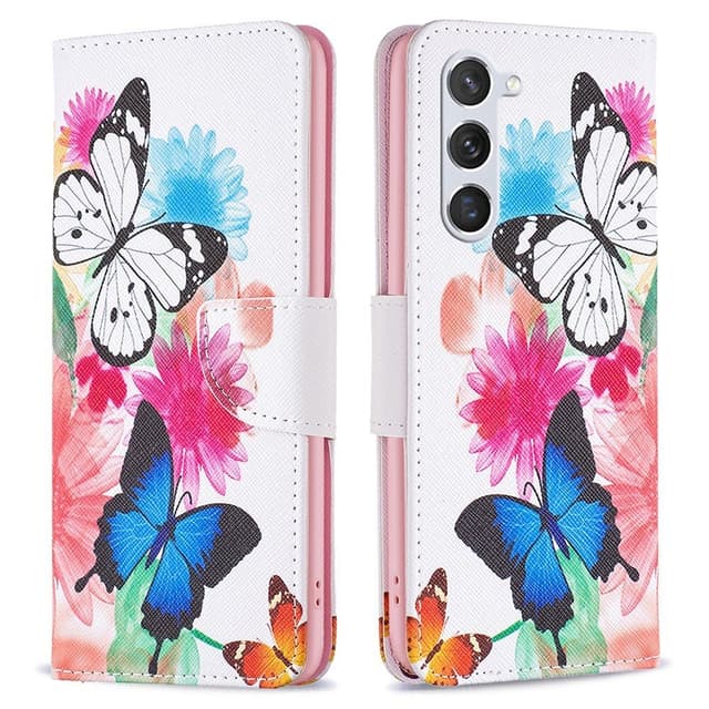 Samsung Galaxy S24 Lompakkotelineen kotelo Kuviollinen puhelimen kansi