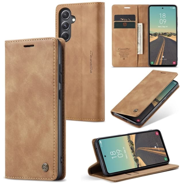 CASEME Lommebok-deksel Samsung Galaxy S23 FE - Brun