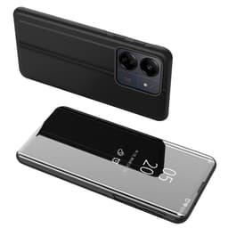 SKALO Xiaomi Redmi 13C 4G Clear View Spegel fodral - Svart